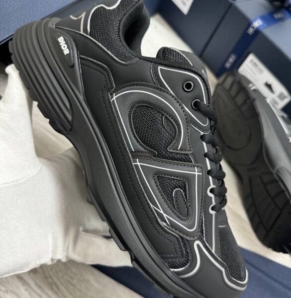 DIOR B30 Mesh Black Trainer