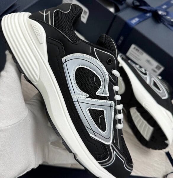 DIOR B30 Sneaker- Black Mesh and Technical Fabric