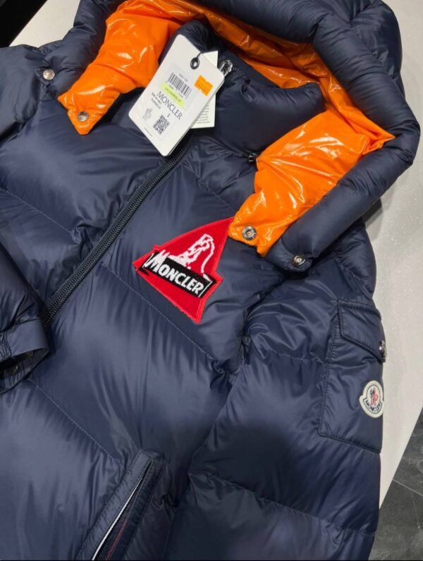 Moncler Jacket Blue and Orange - Image 2