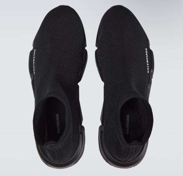 BALENCIAGA Speed Stretch-Knit Slip-On Sneakers Full black - Image 3