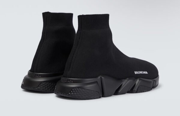 BALENCIAGA Speed Stretch-Knit Slip-On Sneakers Full black - Image 2